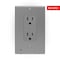 Westek Westek LumiCover Satin Nickel 1 gang Plastic Decorator Nightlight Wall Plate 1 pk LCR-CDDO-N - alternate 4